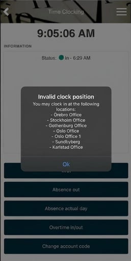 Message in HRM Mobile: Invalid position for timestamp.