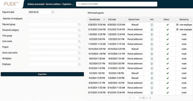 The image shows the overview in the function 