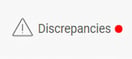 The image shows the button for Discrepancies.
