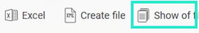The image shows the 'Show of files' button.