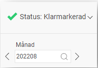 Statusikonen är grön, text visar "Klarmarkerad".