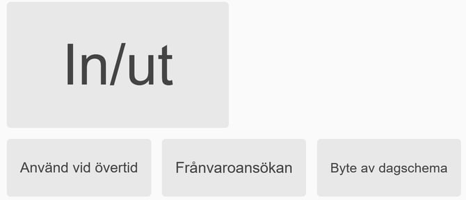 Knappar i stämpelklockan.