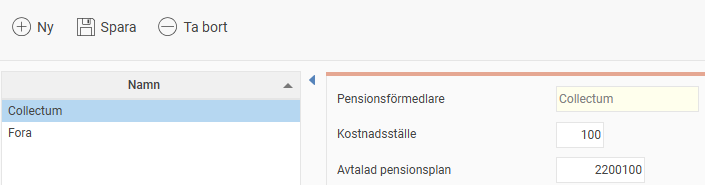 ⚙️Hur gör man inställningar för rapportering till Collectum i HRM Payroll?